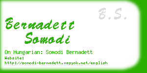 bernadett somodi business card